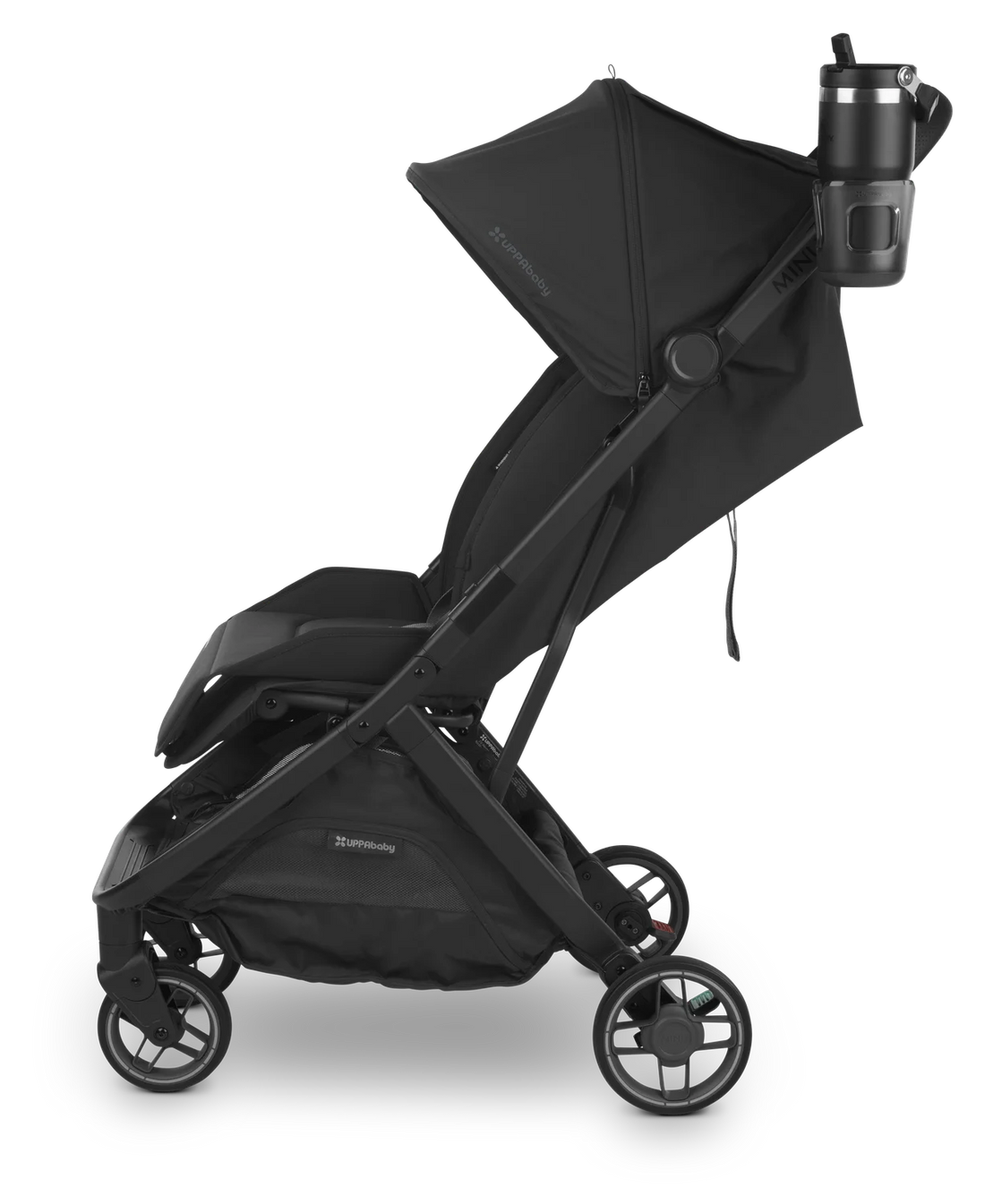 UPPAbaby Cup Holder fitted to Minu; stroller and drink container sold separately