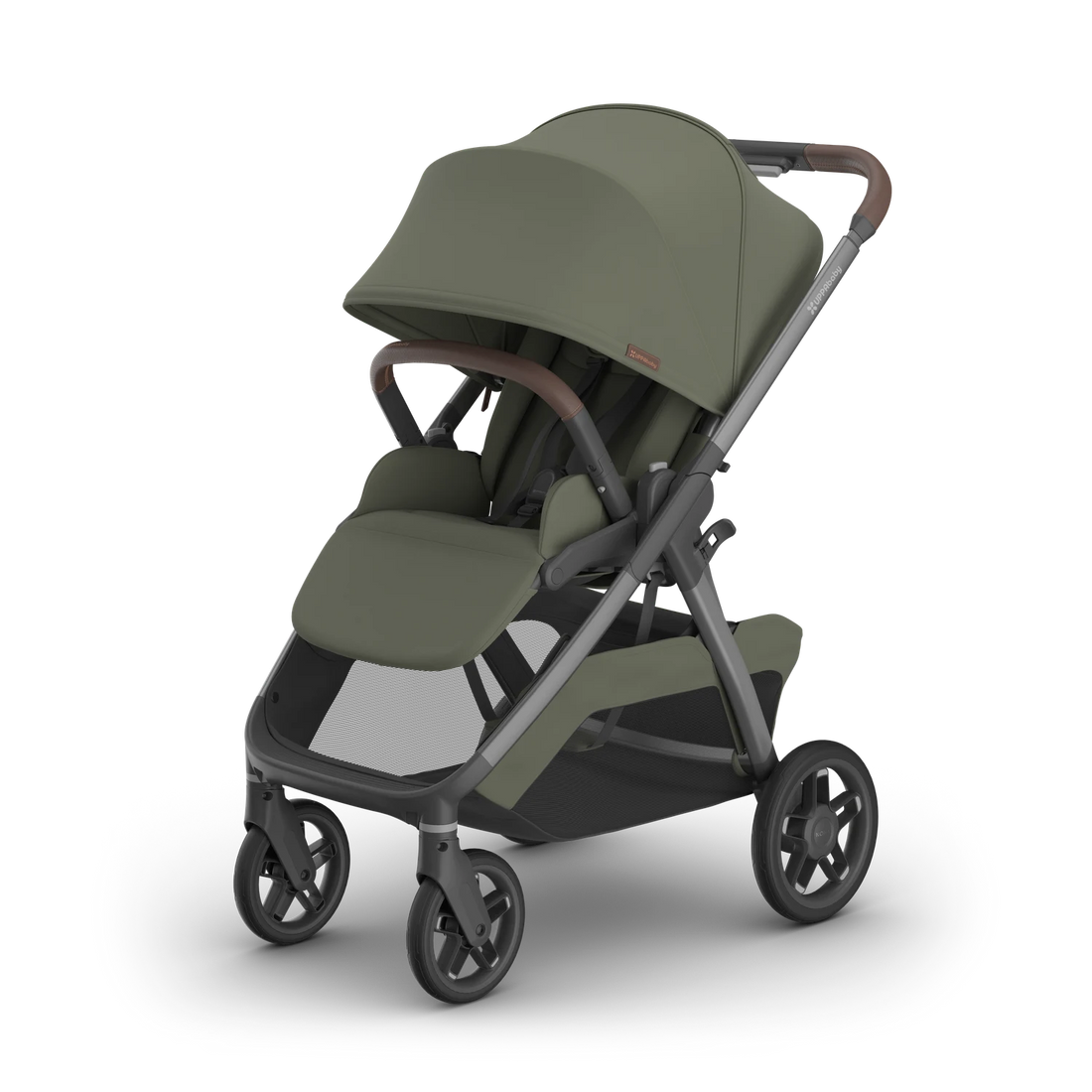 UPPAbaby Kona Evelyn — front three-quarter view with canopy extended