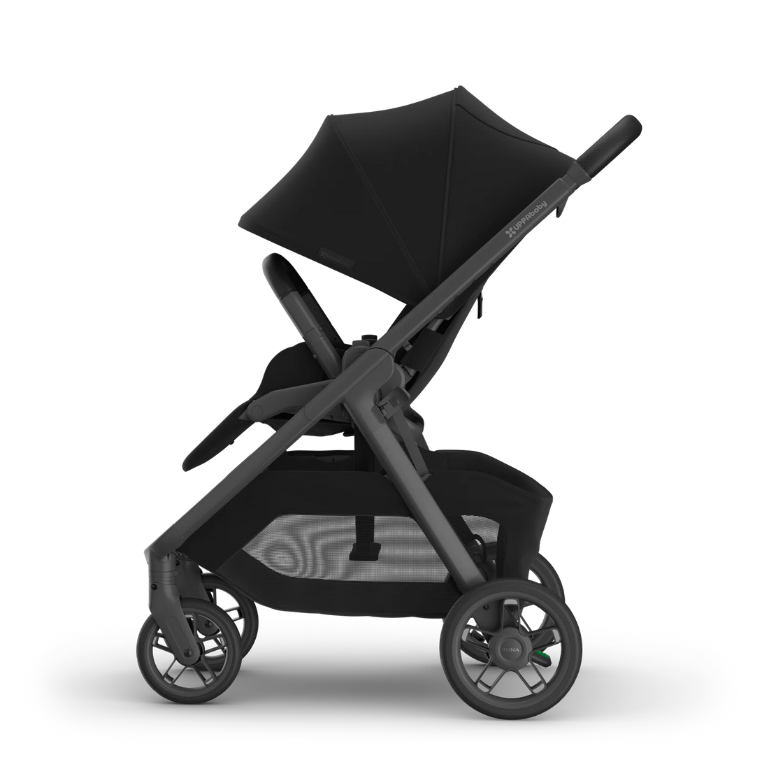 UPPAbaby Kona James — left side view with canopy extended