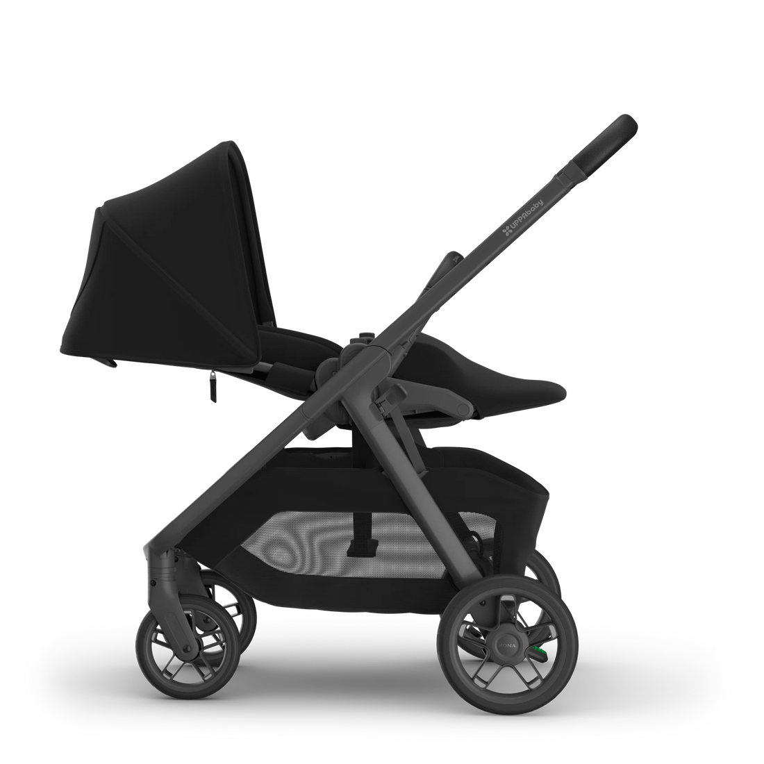 UPPAbaby Kona James — Side newborn seat configuration