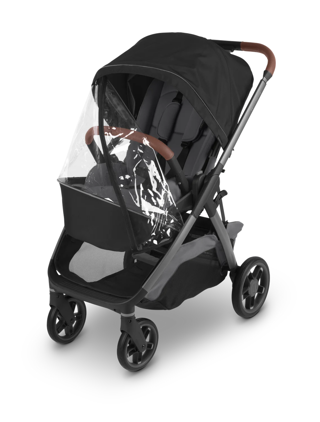 UPPAbaby Kona rain shield front open; stroller sold separately