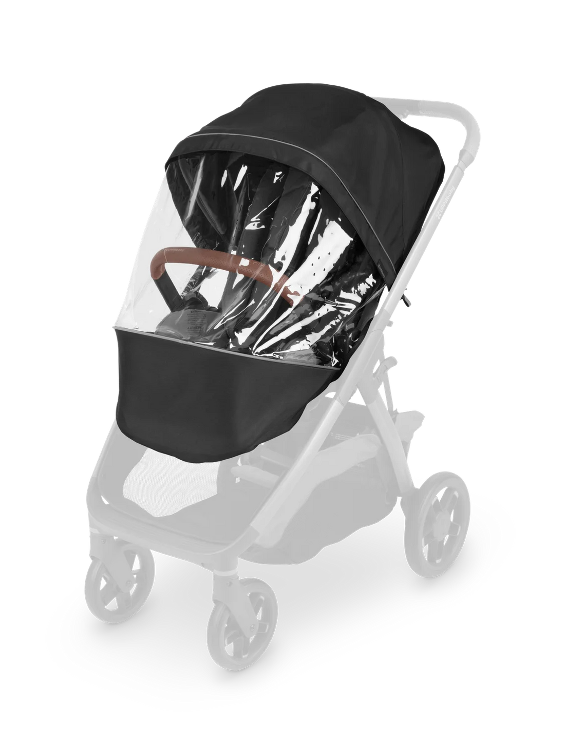 UPPAbaby Kona rain shield product highlight; stroller sold separately