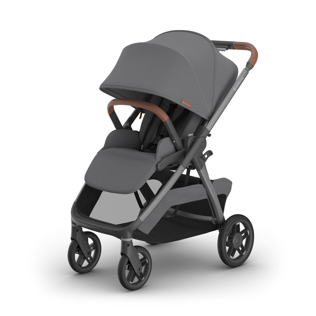 UPPAbaby Kona Rowan — front three-quarter view with canopy extended