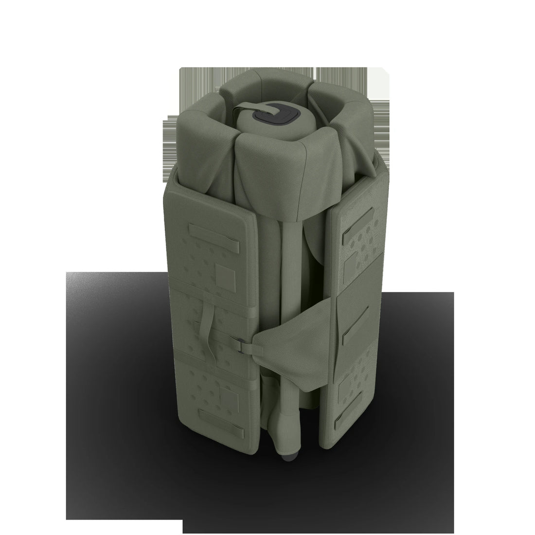 UPPAbaby Remi V2 Playard in Maddie Green Soft Knit - compact folded view