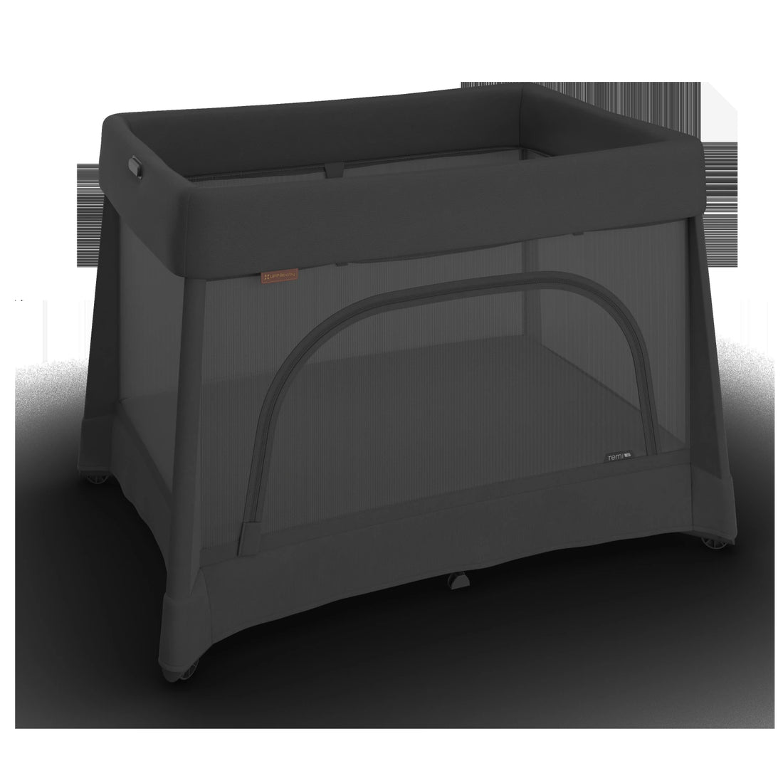 UPPAbaby Remi V2 Playard in Mason Black Soft Knit - playard configuration from above