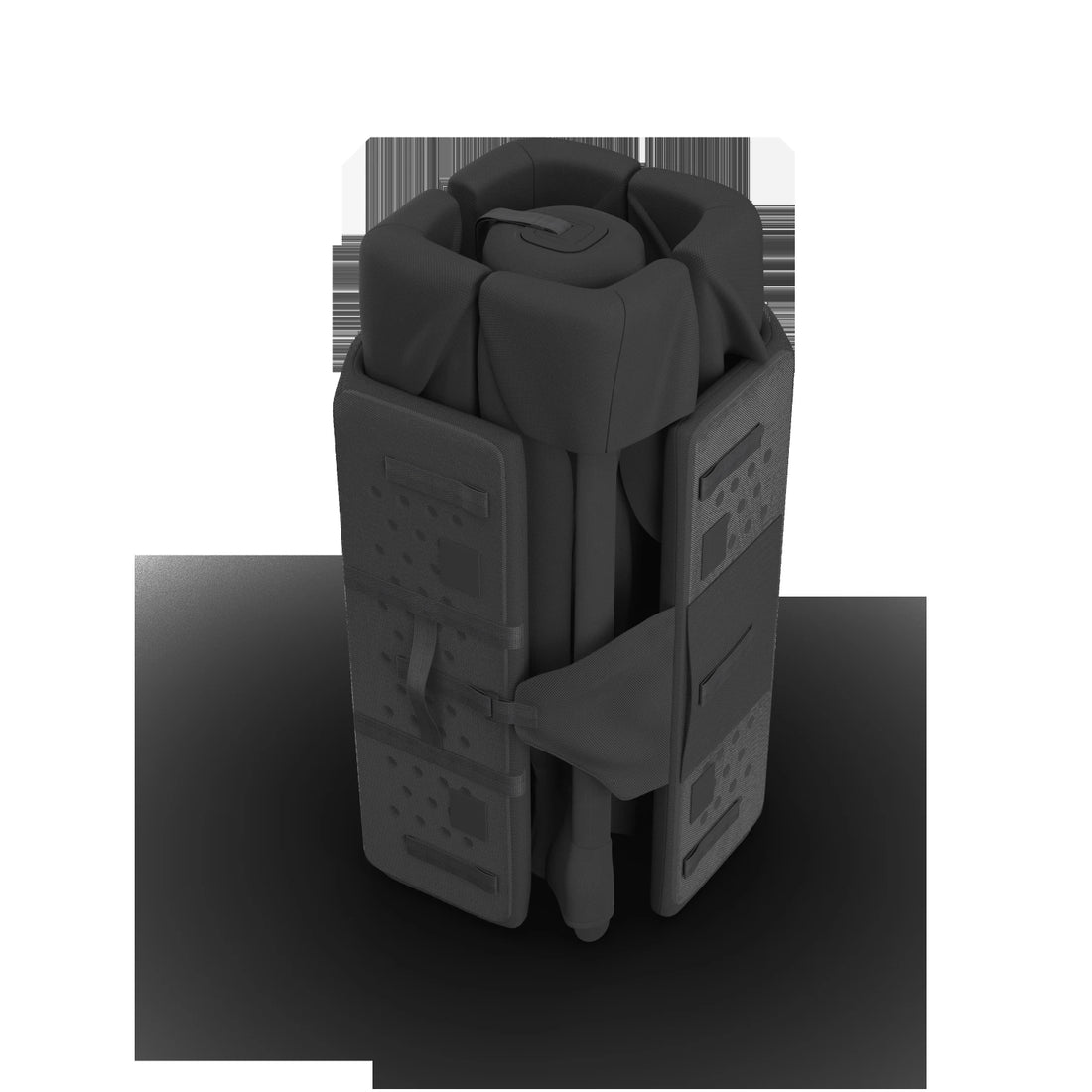 UPPAbaby Remi V2 Playard in Mason Black Soft Knit - compact folded view
