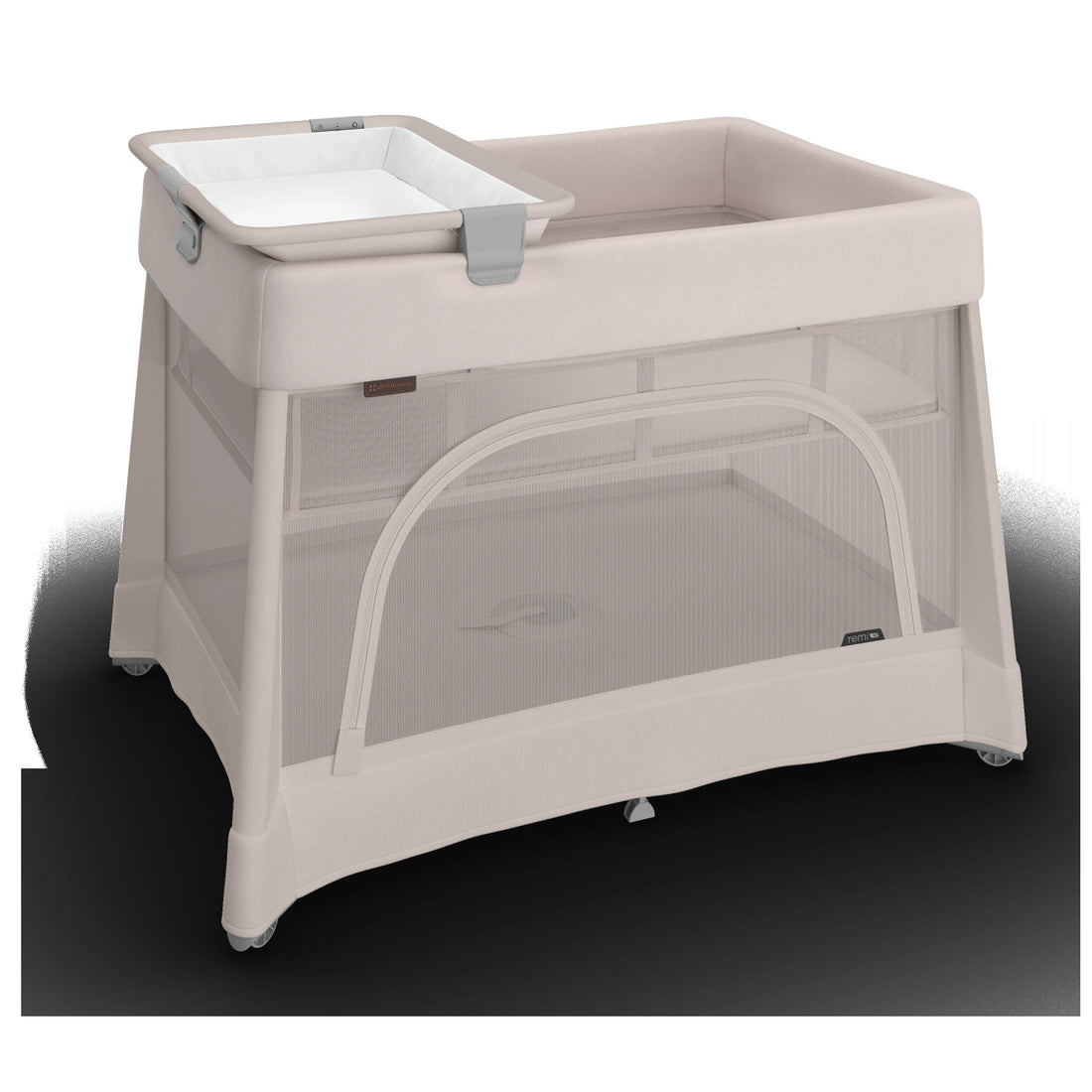 UPPAbaby Remi V2 Playard in Townsend Beige Soft Knit - all-in-one nursery configuration