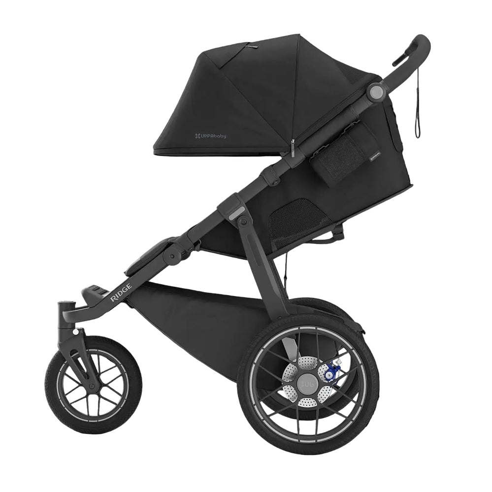 UPPABABY UPPAbaby Ridge V2 Stroller stroller shown from image 5 of 10 with visible canopy, handlebar and wheel setup in product finish img 5