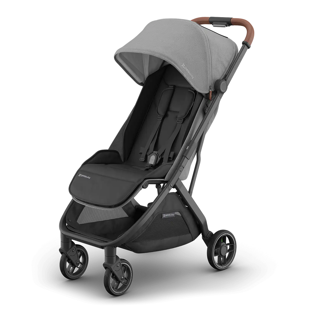 UPPAbaby Minu V3 — Greyson - Charcoal Mélange | Carbon Frame | Saddle Leather — product view