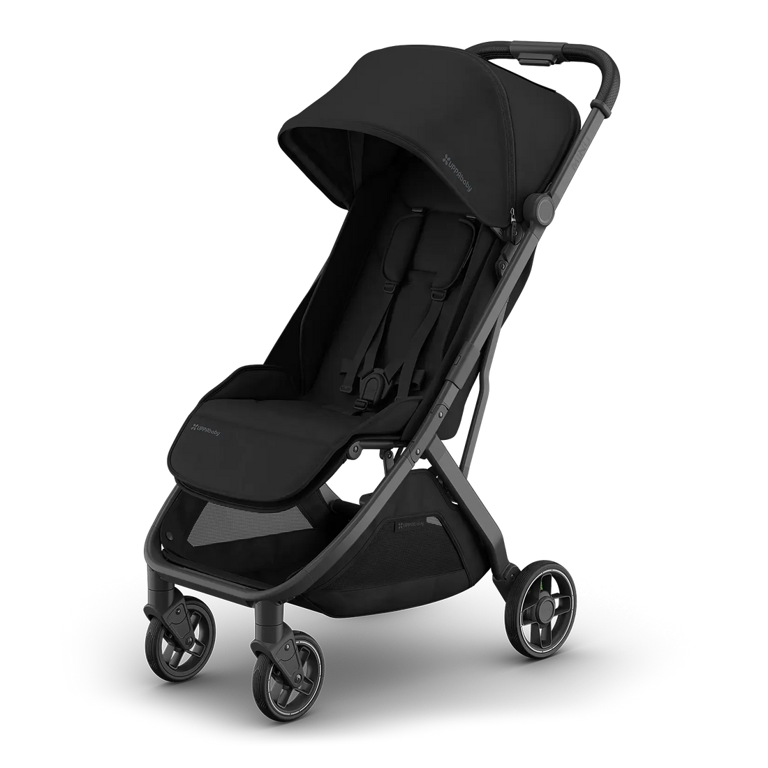 UPPAbaby Minu V3 — James - Black | Carbon Frame | Black Leather — product view