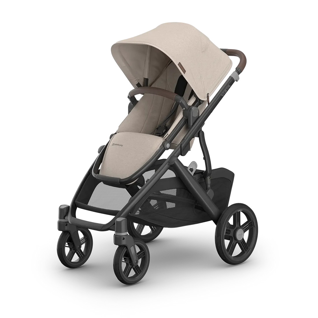 UPPAbaby Vista V3 — Ada (Sandstone Mélange | Carbon Frame | Chestnut Leather) — product view