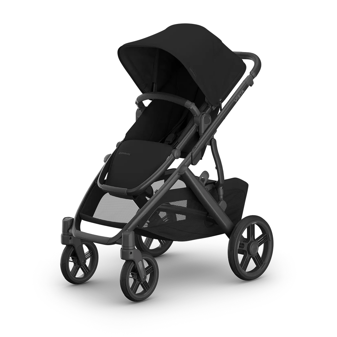 UPPAbaby Vista V3 — James (Black | Carbon Frame | Black Leather) — product view