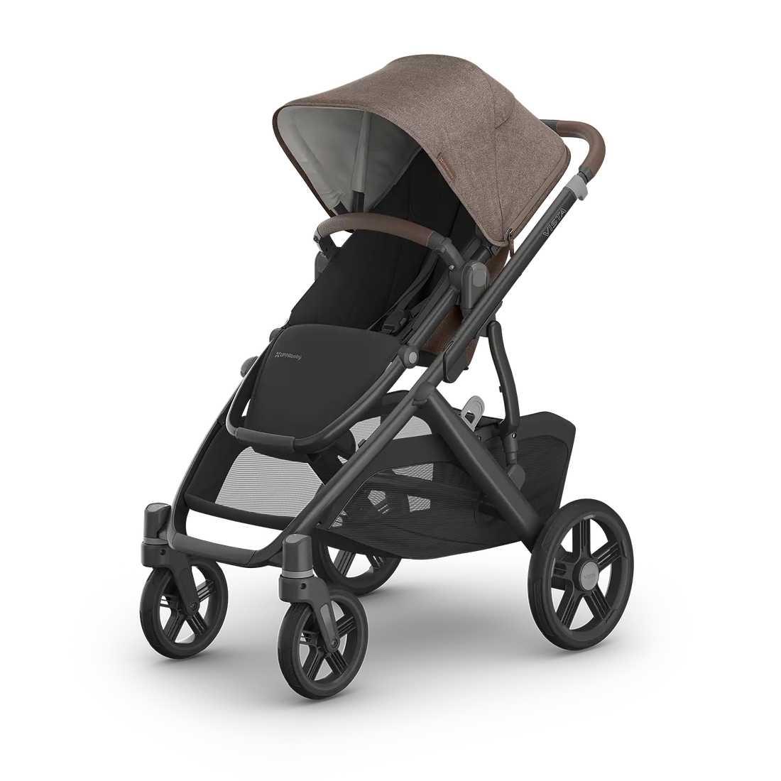UPPAbaby Vista V3 — Owen (Mocha Mélange | Carbon Frame | Chestnut Leather) — product view