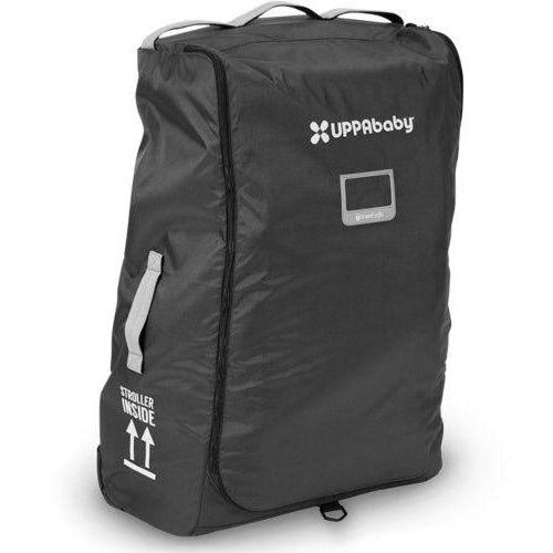 Uppababy travel bag for Vista/V2 and Cruz strollers, black with logo display and handles