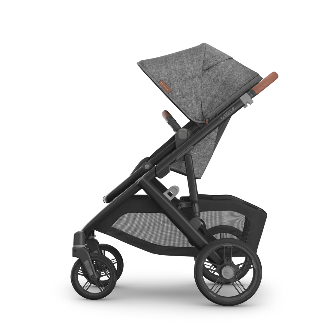 UPPAbaby Vista V3 in Greyson with the toddler seat facing forward