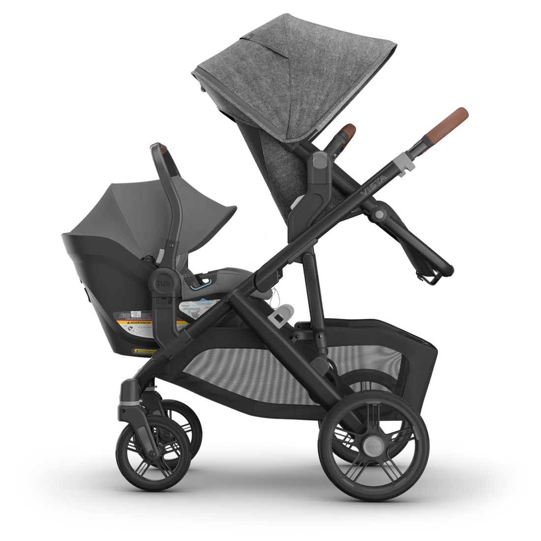 UPPAbaby Vista V3 in Greyson — Parent-facing toddler seat + Aria; additional components sold separately