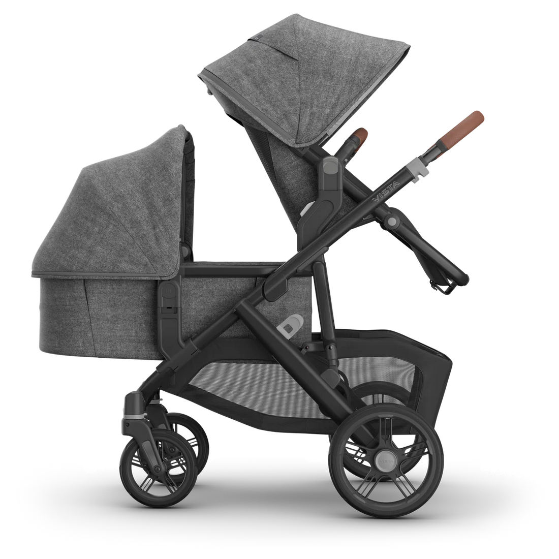 UPPAbaby Vista V3 in Greyson — Parent-facing toddler seat + bassinet; additional components sold separately