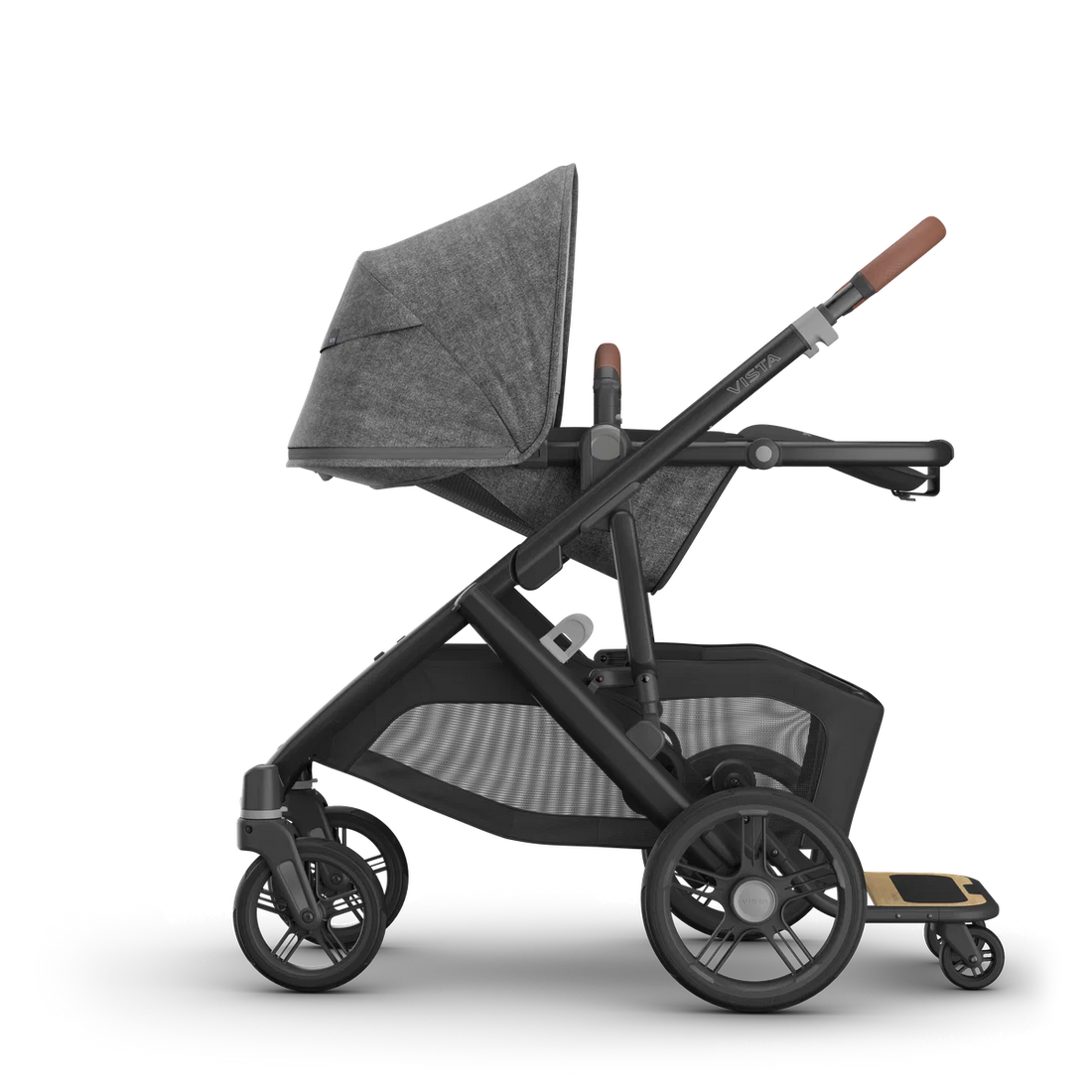 UPPAbaby Vista V3 in Greyson — Reclined toddler seat + PiggyBack; additional components sold separately