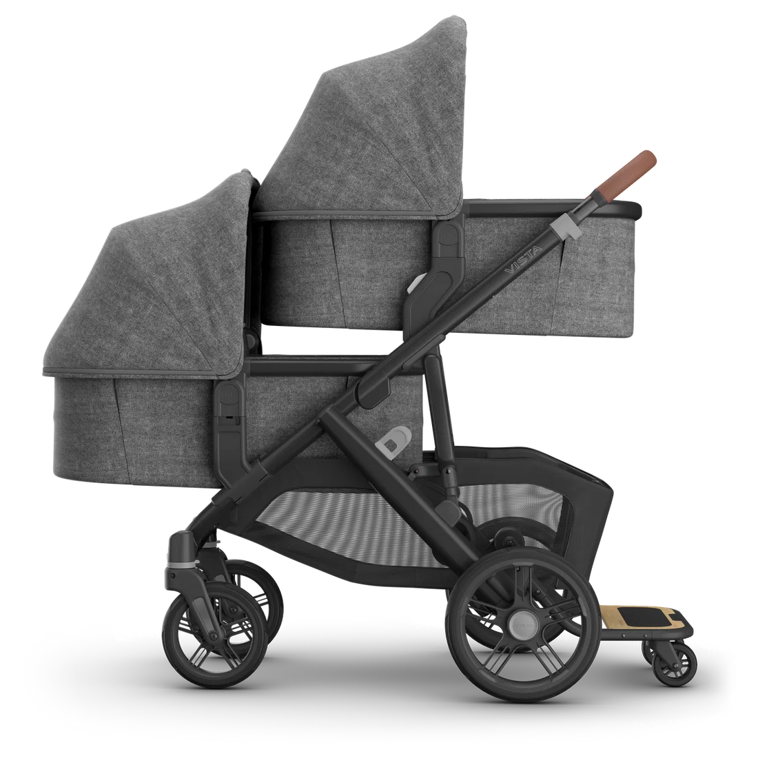 UPPAbaby Vista V3 in Greyson — Two bassinets + PiggyBack; additional components sold separately