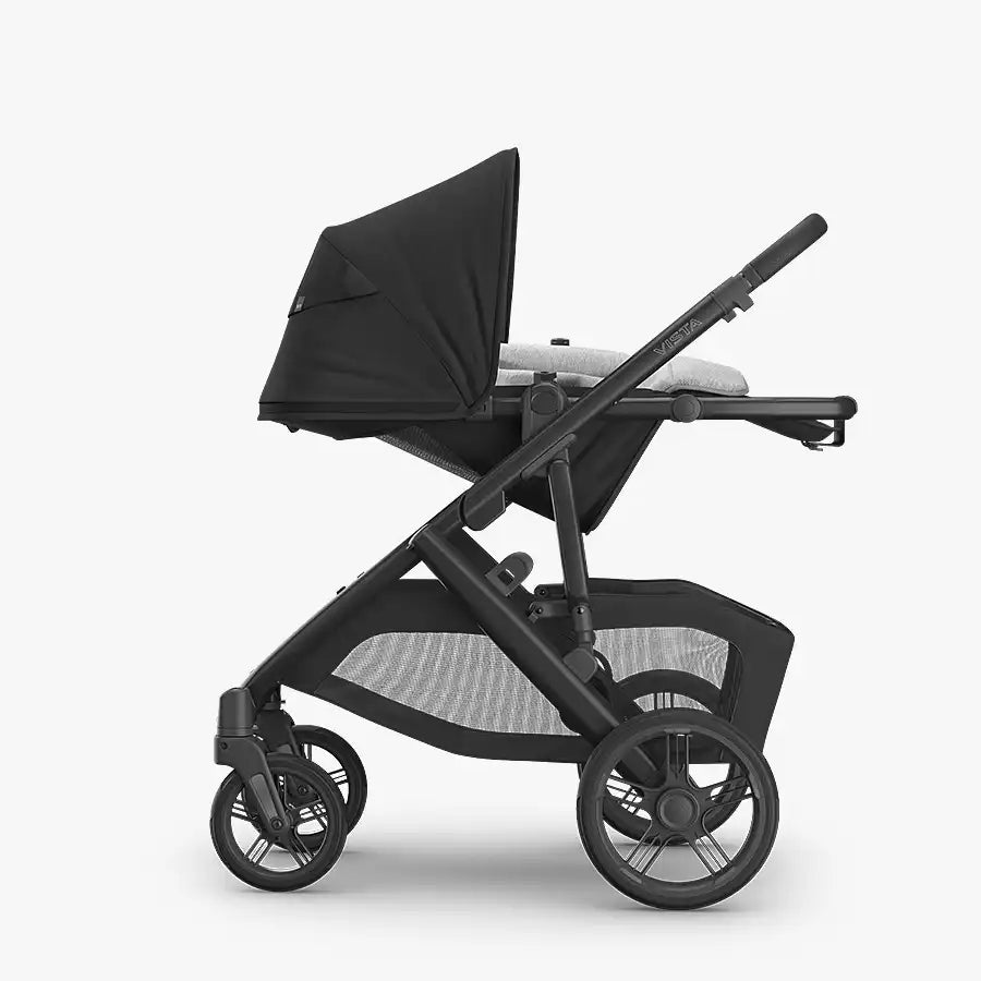 Vista V3 + Infant SnugSeat configuration in Jake; accessories sold separately