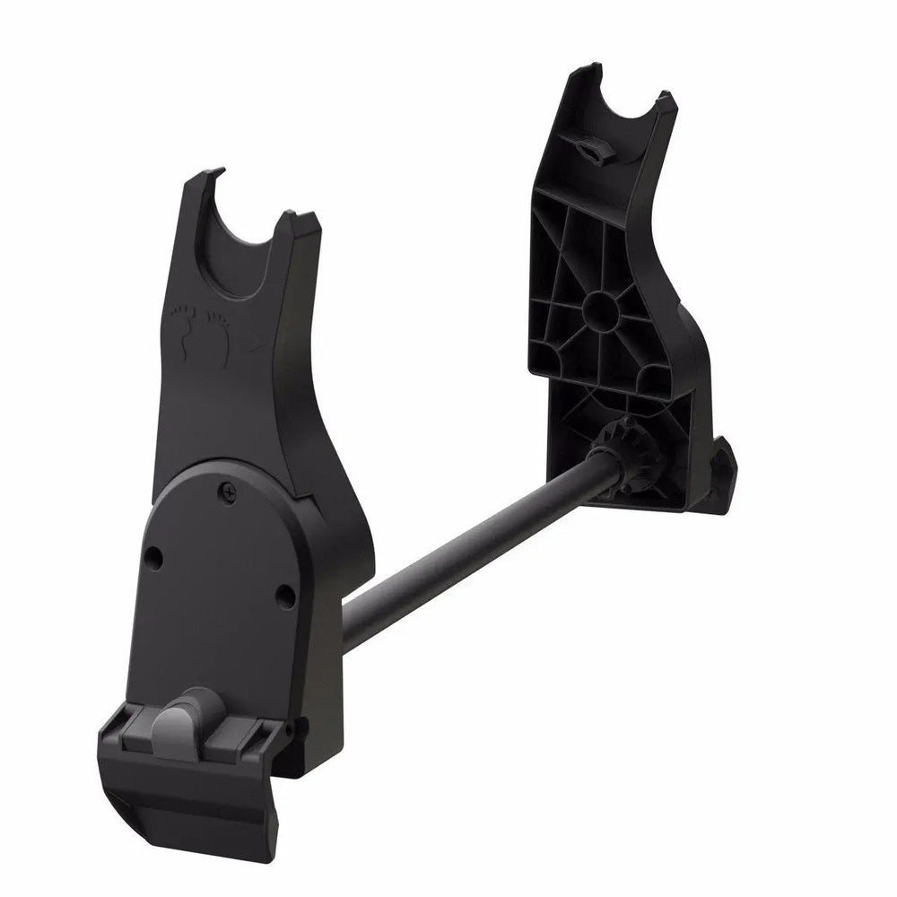 VEER Car Seat Adapter For Cruiser in black plastic showing mounting rod and clamp ends