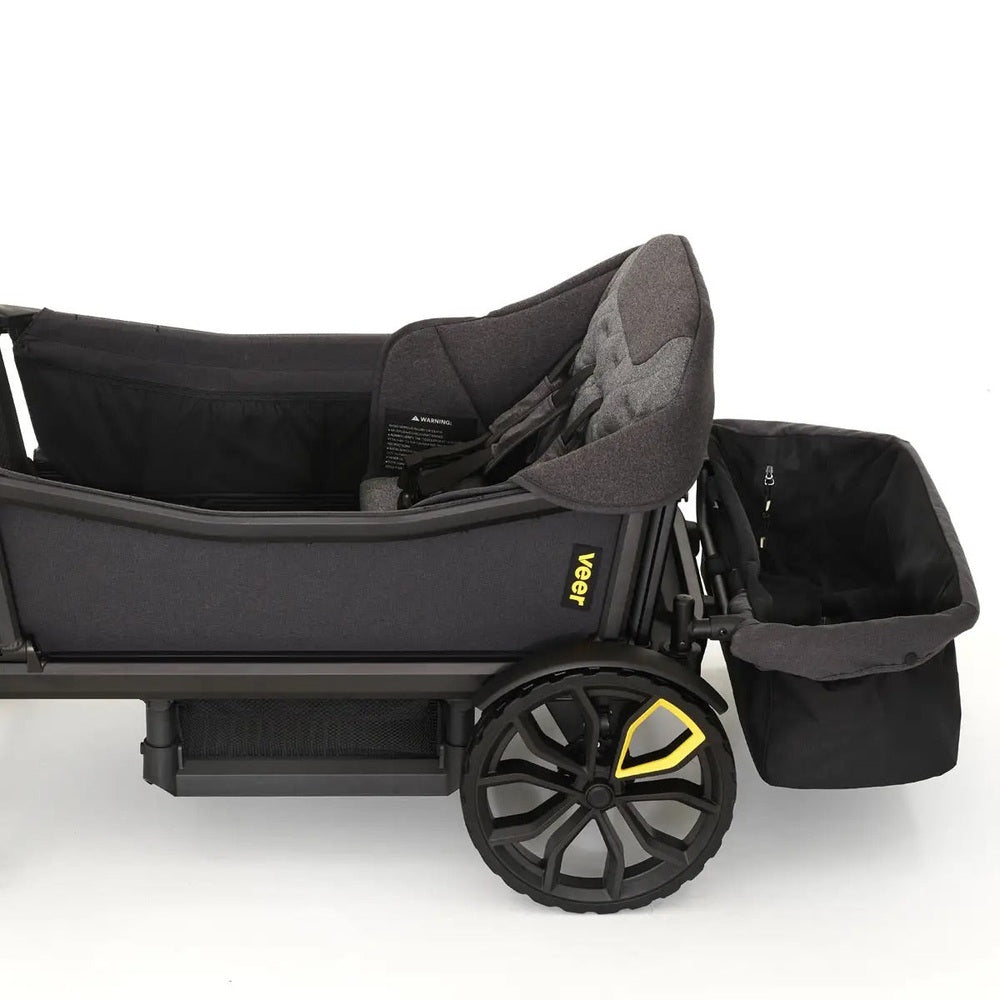VEER Veer Comfort Seat for Toddler XL quilted padded seat with side storage basket on wheeled wagon img 5/8