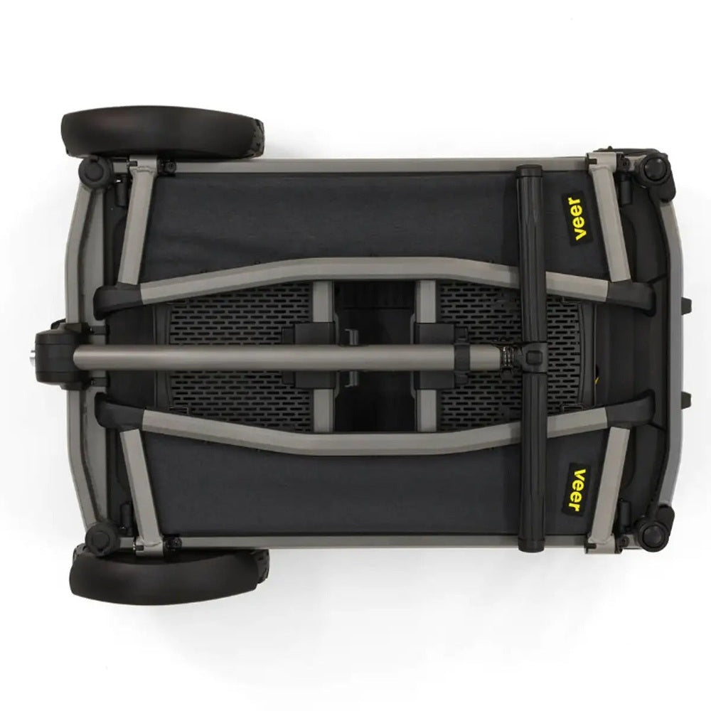 VEER Veer Cruiser City XL folded top view with mesh base and padded rails img 8/11