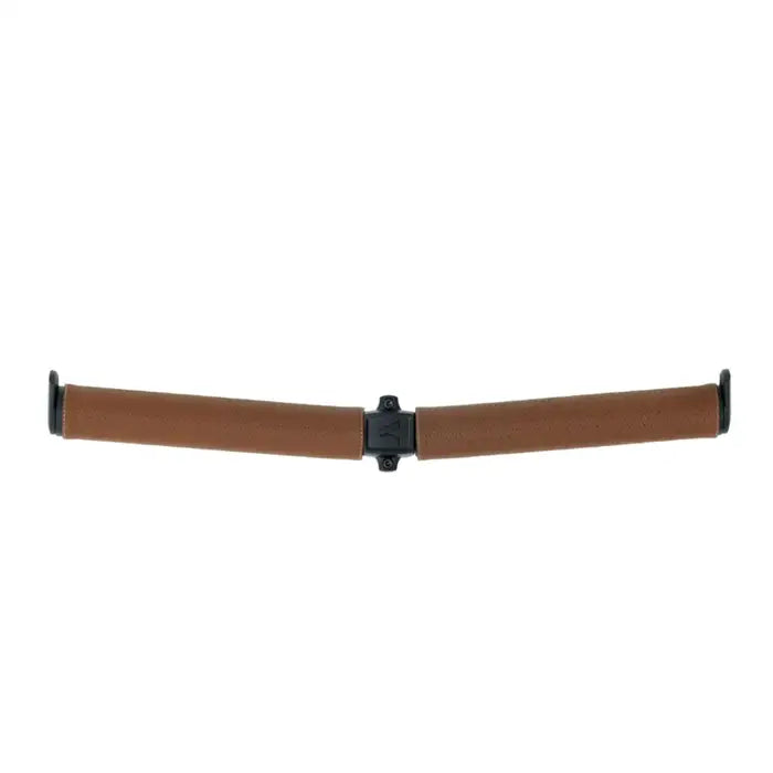 VEER Cruiser Napa Leather Grips, brown leather with black center clamp