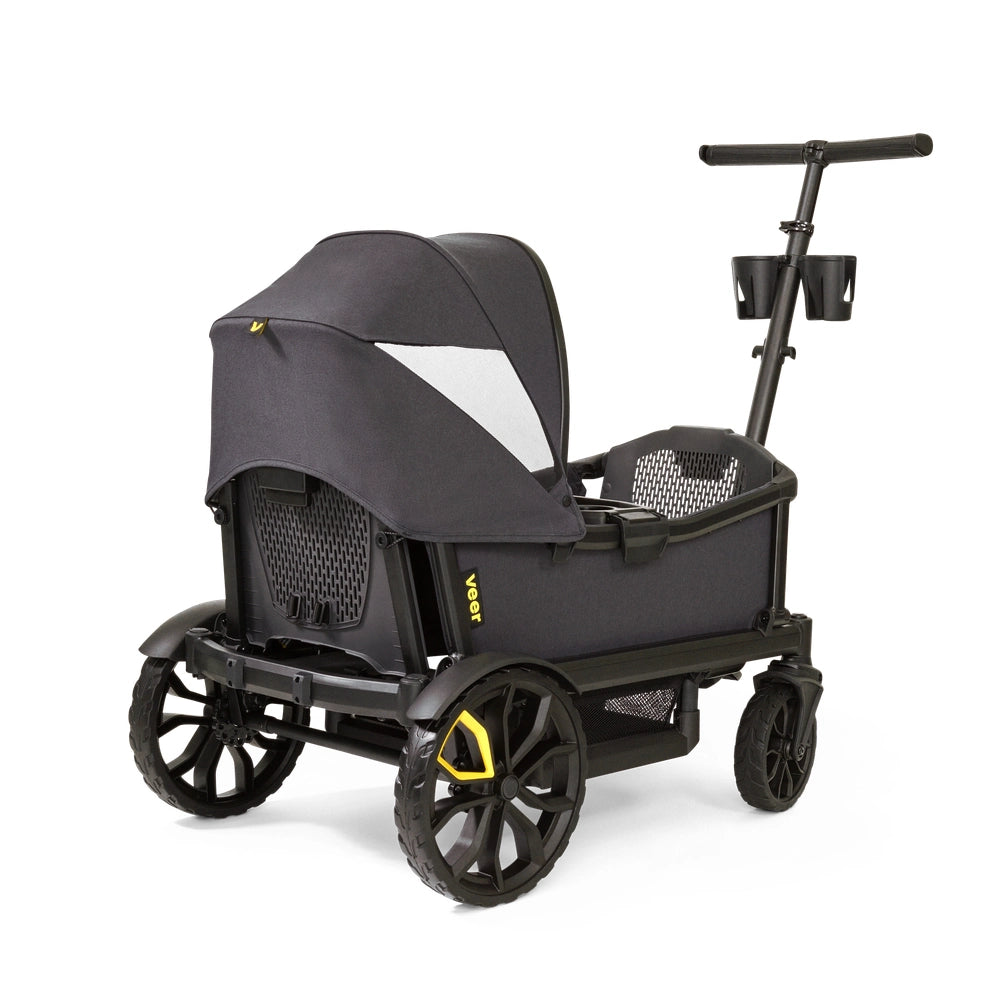 Veer Retractable Canopy For Cruiser XL side view with mesh panel