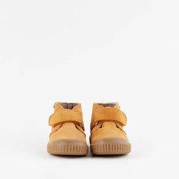 Victoria Shoes 1915 Split Leather Safari Plimsoll With Straps Mostaza
