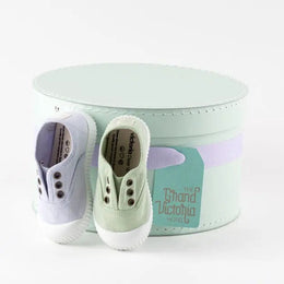 Victoria Shoes Rubber Toecap Canvas Tin Wasabi