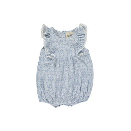 Vignette Poppy Bubble In Blue Ditsy Floral