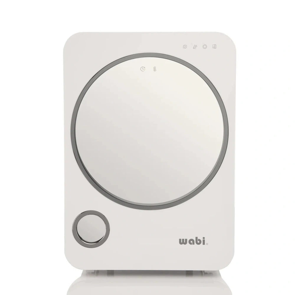 Wabibaby UVC LED Sanitizer & Dryer REV on a white unit with a circular UV chamber and control knob