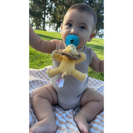 WubbaNub Infant Plush Toy Pacifier Lion