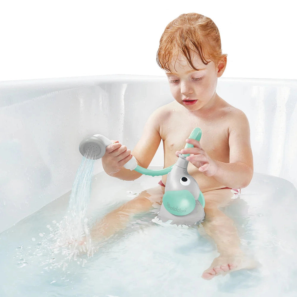 YOOKIDOO Yookidoo Elephant Baby Shower with flexible hose and hand-pump shower sprinkler attachment img 3/5