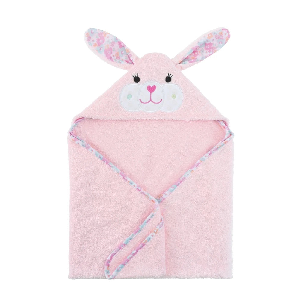 ZOOCCHINI Zoocchini Baby Terry Hooded Bath Towel (0-18M) hooded bath towel shown in image 1 of 13 with animal-inspired details and wrapped c